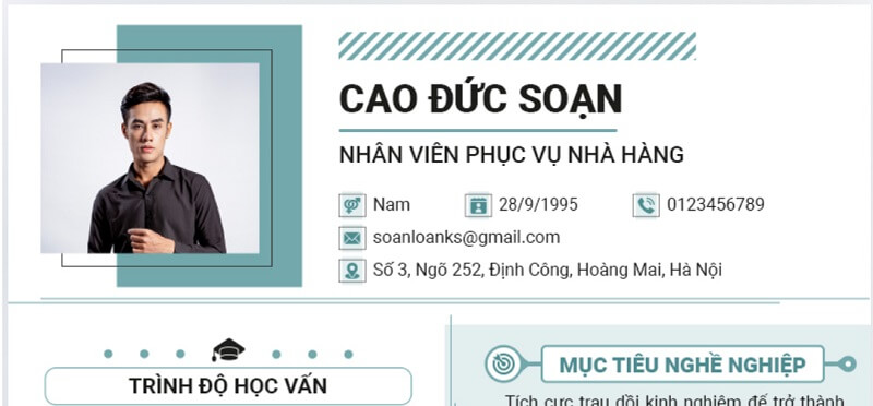 Nâng cao đẳng cấp chuyên nghiệp bằng mẫu CV xin việc phục vụ